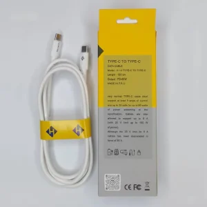 کابل فست شارژ 6 آمپر Type-c To Type-c مدل H-10 برند Hermit
