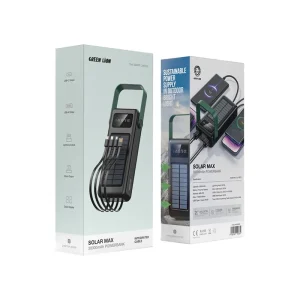 پاوربانک گرین لاین سولار مکس 30000 میلی‌آمپر مدل GL-PB72